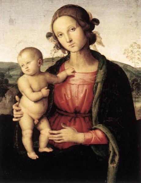 Madonna And Child by Pietro Perugino