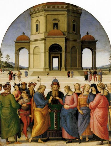 Marriage Of The Virgin by Pietro Perugino