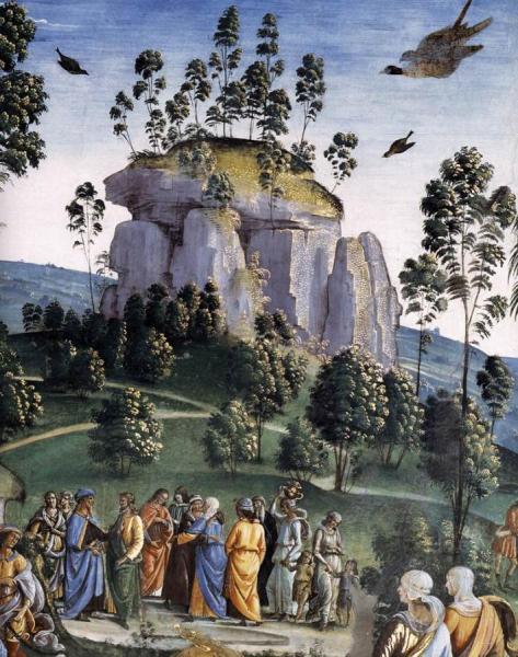 Moses's Journey Into Egypt And The Circumcision Of His Son Eliezer (detail) by Pietro Perugino