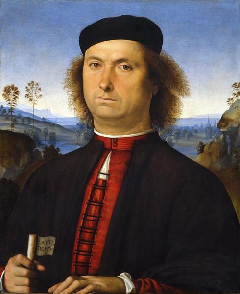 Portrait Of Francesco Delle Opere by Pietro Perugino