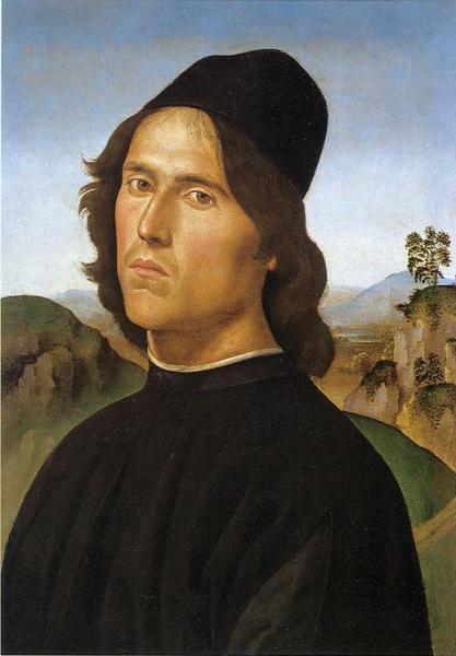 Portrait Of Lorenzo Di Credi by Pietro Perugino