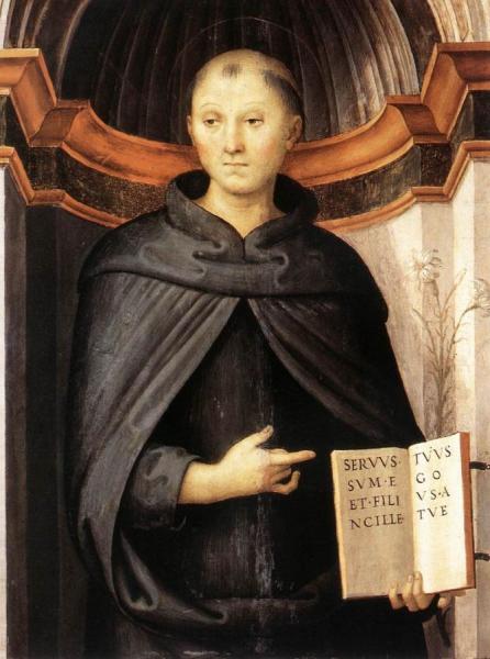 St Nicholas Of Tolentino by Pietro Perugino