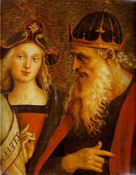 The Almighty With Prophets And Sybils (detail) by Pietro Perugino