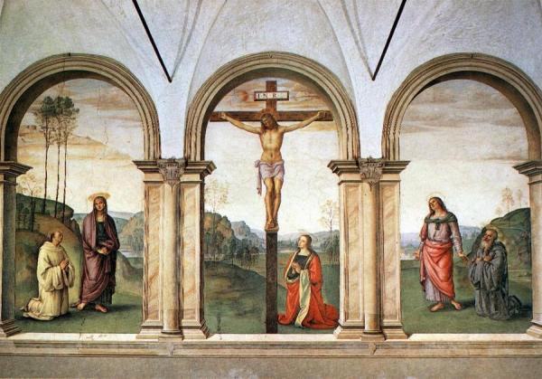 The Pazzi Crucifixion by Pietro Perugino