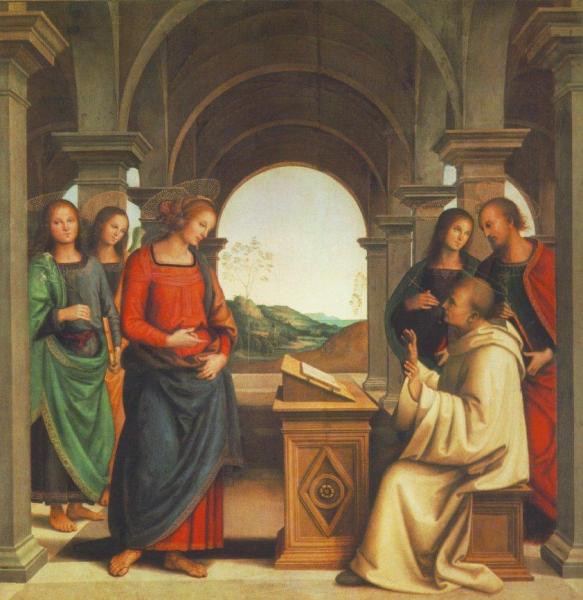 The Vision Of St. Bernard by Pietro Perugino