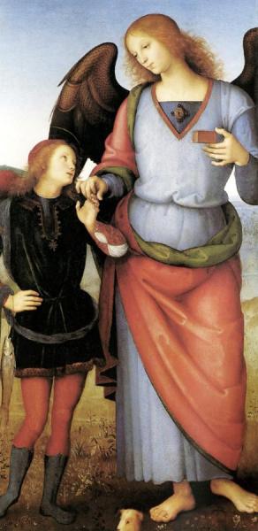 Tobias With The Archangel Raphael by Pietro Perugino