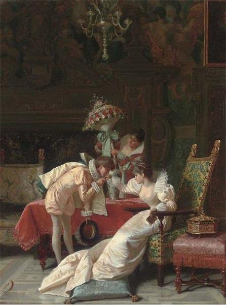 The First Encounter by Pio Ricci Oil Painting Reproductions