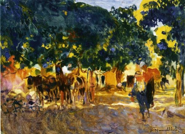 Ciuchini A Fossa Dell'abate by Plinio Nomellini