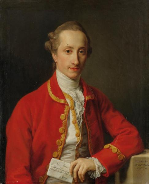 Portrait Du Baron FranÇois De Chambrier (1739-1781),chambellan Du Roi De Prusse by Pompeo Batoni