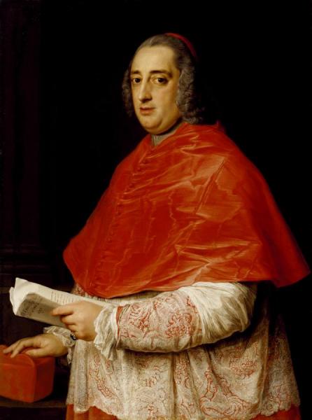 Portrait Of Cardinal Prospero Colonna Di Sciarra by Pompeo Batoni