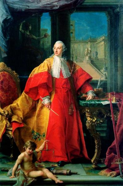 Retrato Del Príncipe Abbondio Rezzonico (1756) by Pompeo Batoni
