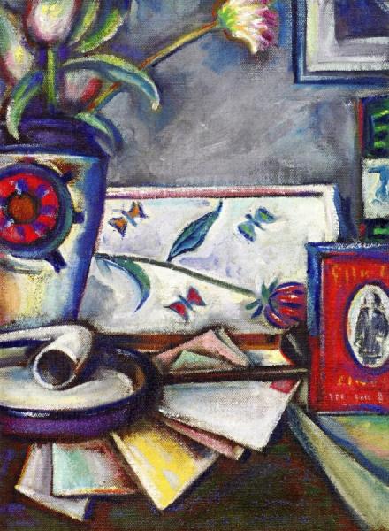 Still Life With Pipe And Letters by Preston Dickinson Oil Painting Reproductions