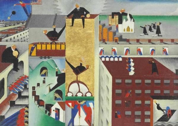 Tower Of Gold by Preston Dickinson