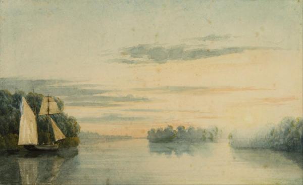 Paisaje (tres Bocas Tigre) by Prilidiano Pueyrredon