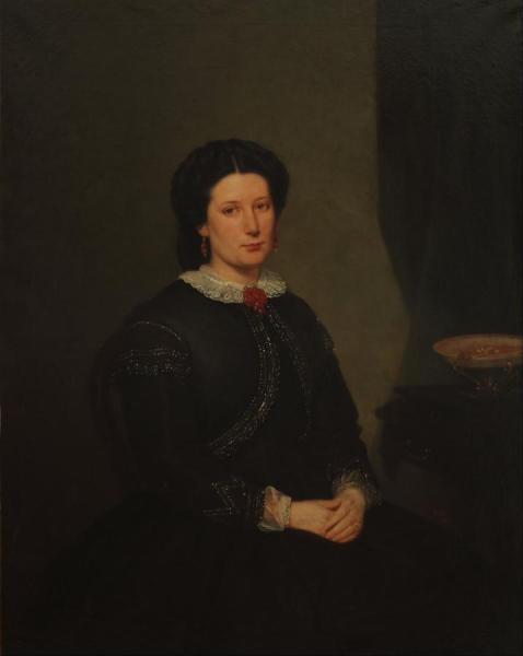 Retrato De La Senora Adela Eastman De Barros by Prilidiano Pueyrredon