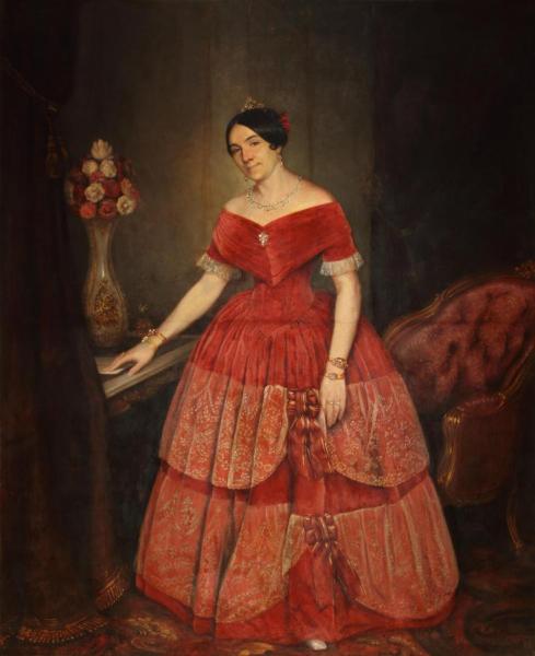 Retrato De Manuelita Rosas by Prilidiano Pueyrredon