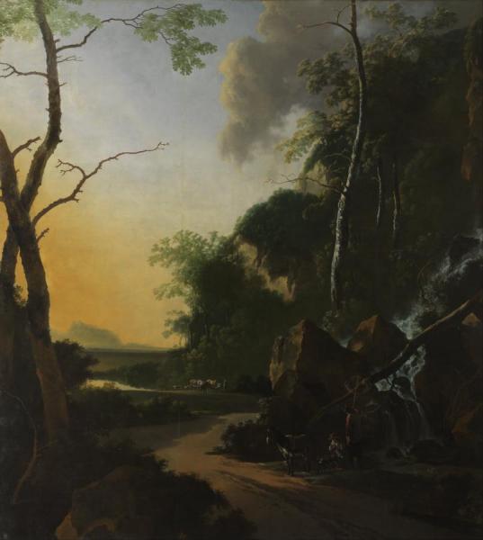 Italianate Landscape With Crab Fishers by Pynacker Adam