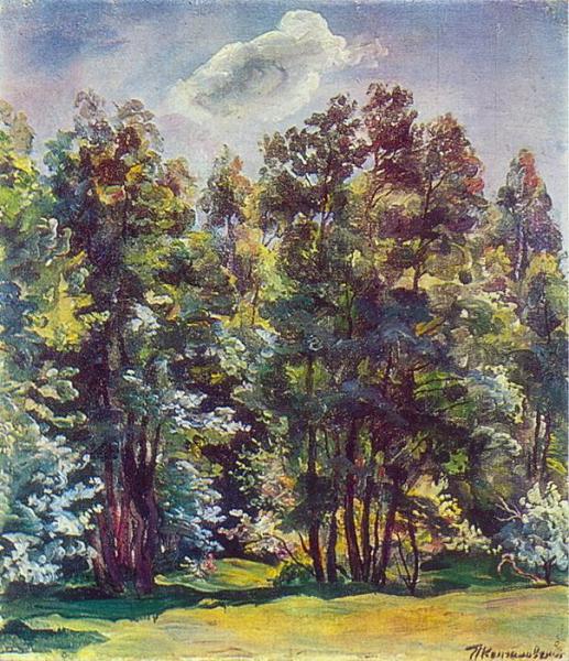 Alder Against The Sun by Pyotr Konchalovsky