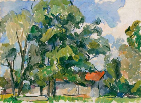 At The Barn by Pyotr Konchalovsky