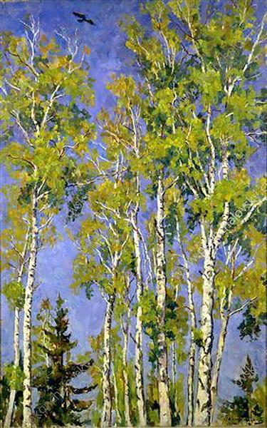 Birches by Pyotr Konchalovsky