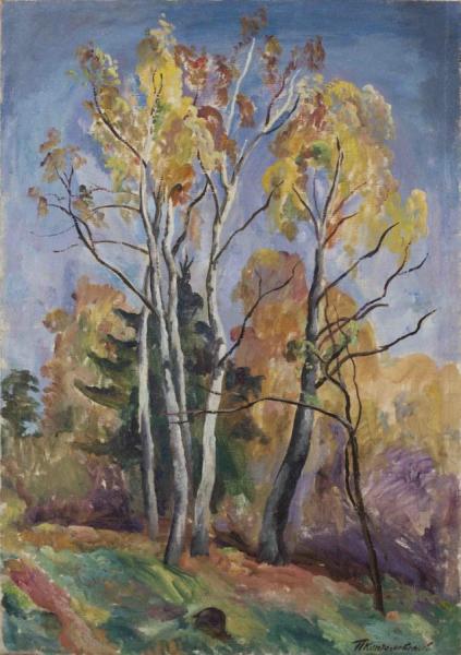 Birches In Autumn by Pyotr Konchalovsky