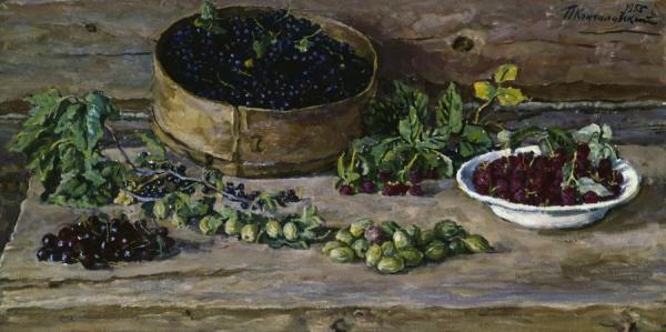 Black Currants by Pyotr Konchalovsky