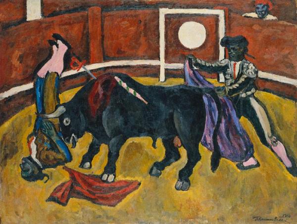 Bullfight by Pyotr Konchalovsky