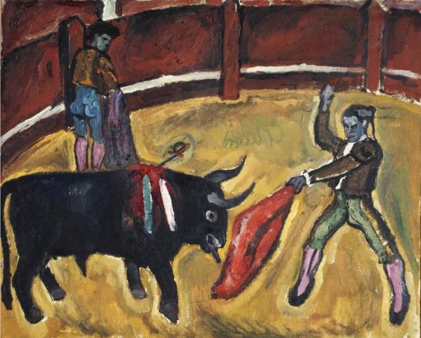 Bullfight. Study by Pyotr Konchalovsky