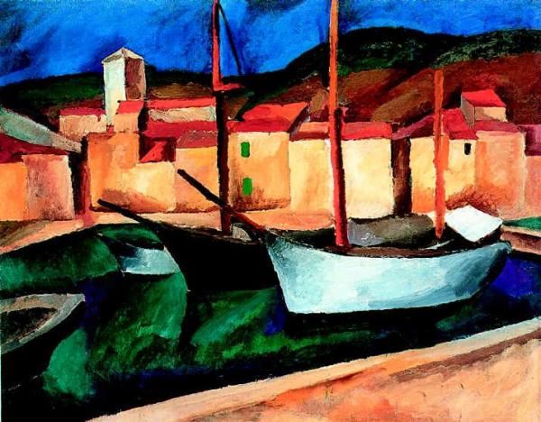 Cassis. Boats by Pyotr Konchalovsky