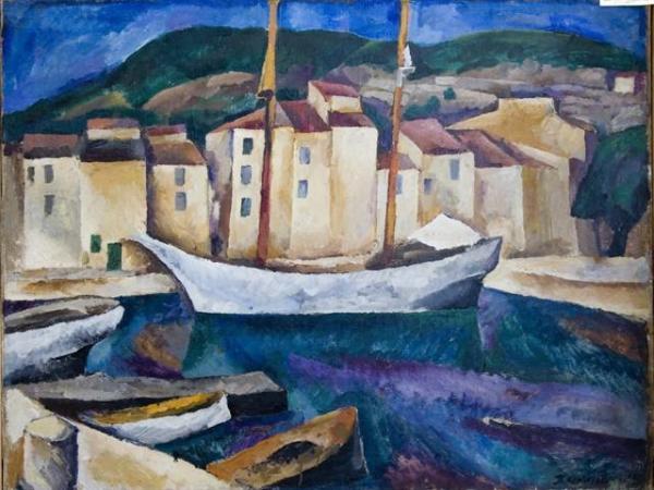 Cassis. Boats by Pyotr Konchalovsky