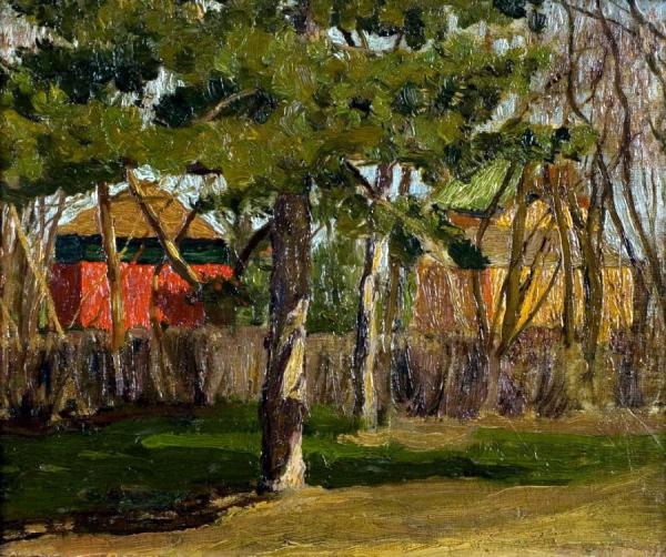 Cottages by Pyotr Konchalovsky