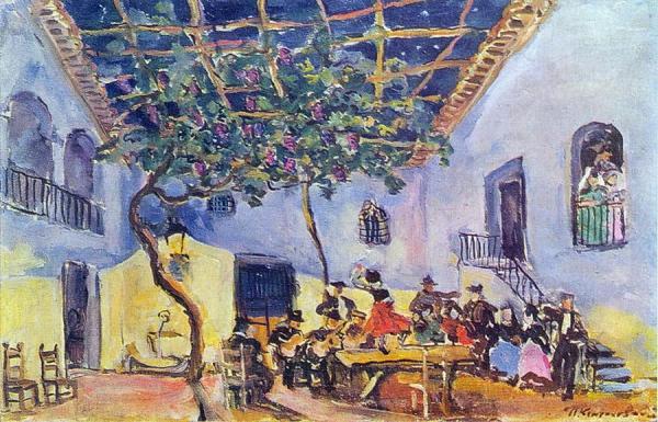 Design For Bizet's Opera 'carmen' by Pyotr Konchalovsky