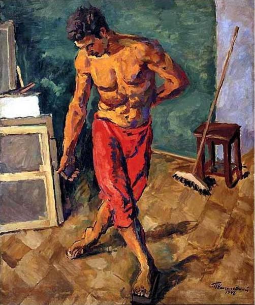 Floor Polisher by Pyotr Konchalovsky