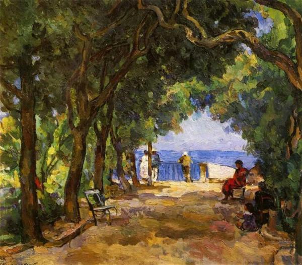 Garden In Sorrento by Pyotr Konchalovsky