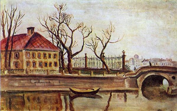 Leningrad. Cabin Of Peter The Great In The Summer Garden by Pyotr Konchalovsky