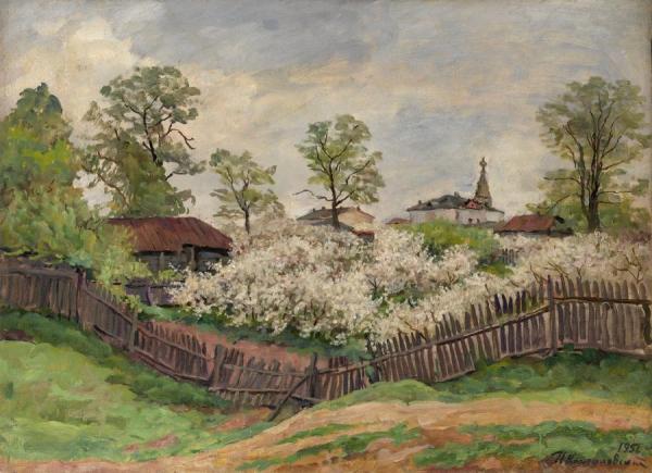 Maloyaroslavets. Gardens In Bloom by Pyotr Konchalovsky