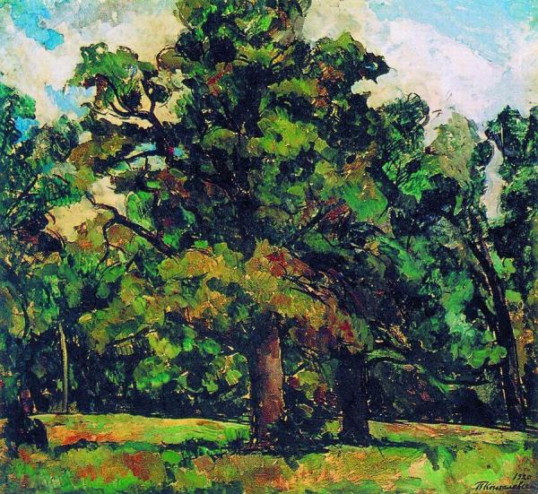 Oak Grove In Abramtsevo by Pyotr Konchalovsky