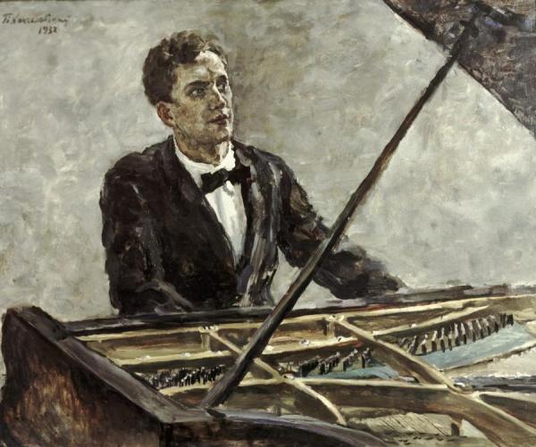 Pianist Vladimir Sofronitsky by Pyotr Konchalovsky