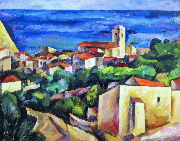 Port In Siena by Pyotr Konchalovsky