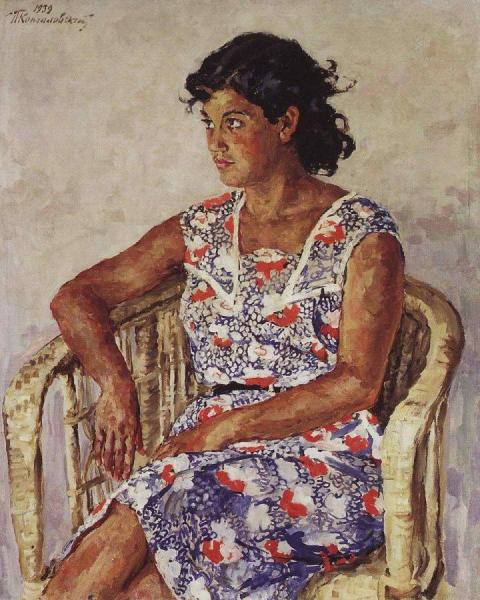 Portrait Of A Spanish Girl by Pyotr Konchalovsky