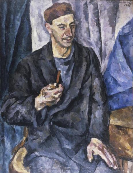 Portrait Of Artist Herman Fedorov by Pyotr Konchalovsky