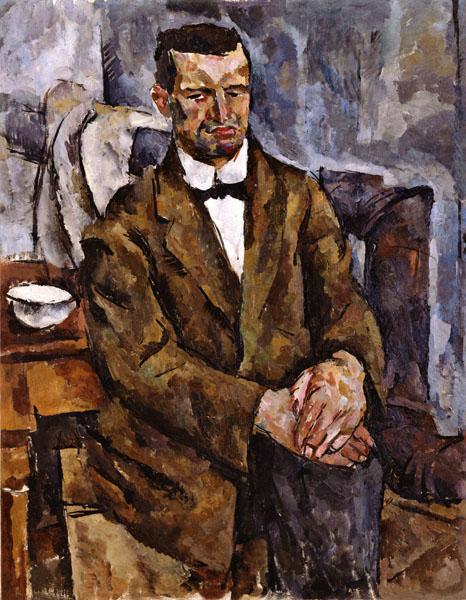Portrait Of Sculptor P. Bromirsky by Pyotr Konchalovsky
