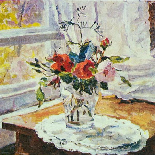 Roses by Pyotr Konchalovsky