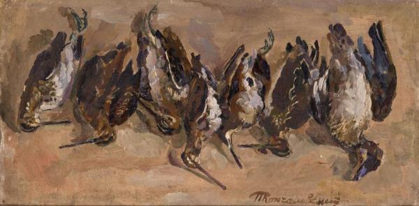 Still Life. Snipes by Pyotr Konchalovsky