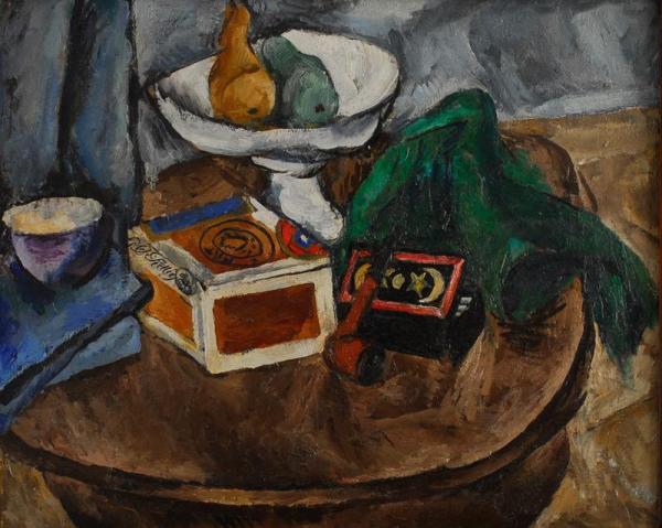 Still Life With A Pipe by Pyotr Konchalovsky