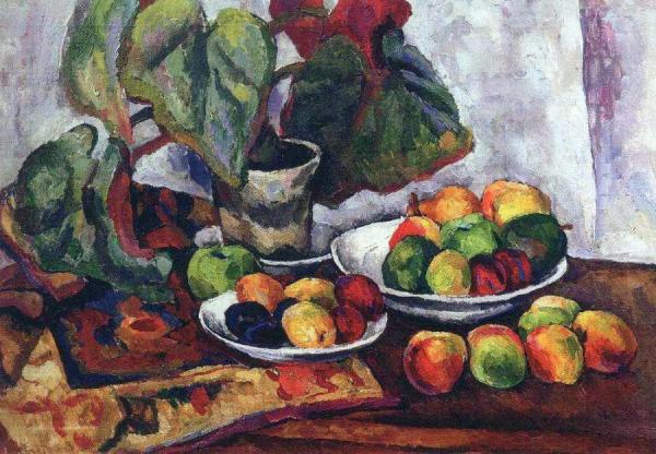 Still Life With Begonia by Pyotr Konchalovsky
