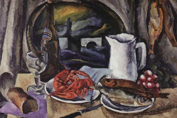 Still Life With Crayfish by Pyotr Konchalovsky