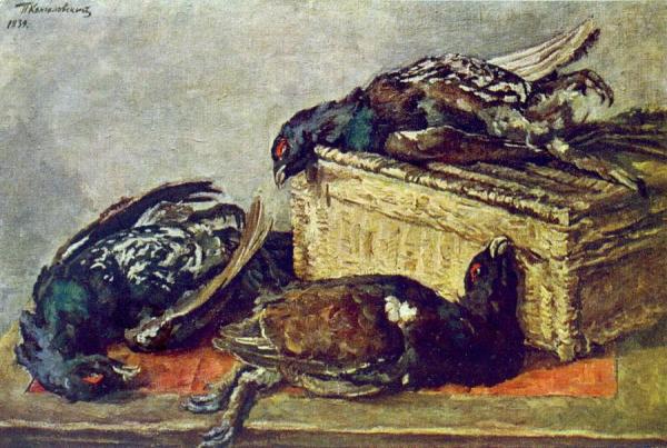 Still Life With Dead Game by Pyotr Konchalovsky
