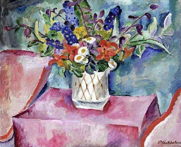Still Life With Flowers by Pyotr Konchalovsky