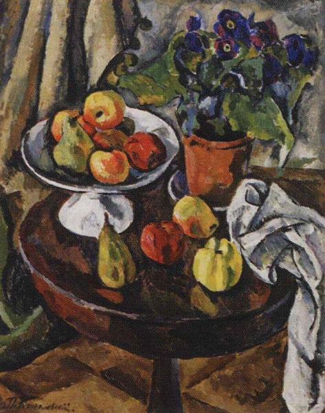 Still Life With Fruits by Pyotr Konchalovsky